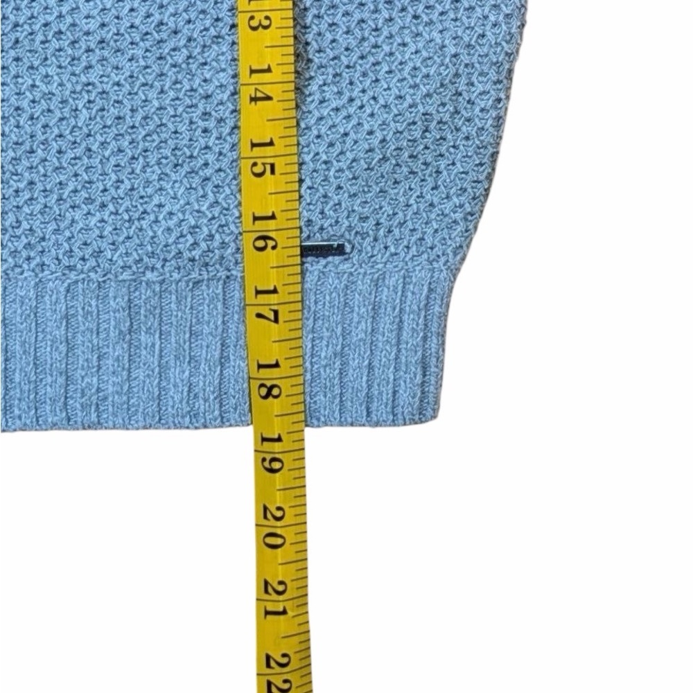 Hollister Grey Boxy Knit Cropped Sweater XS Textured Crewneck - Picture 10 of 10